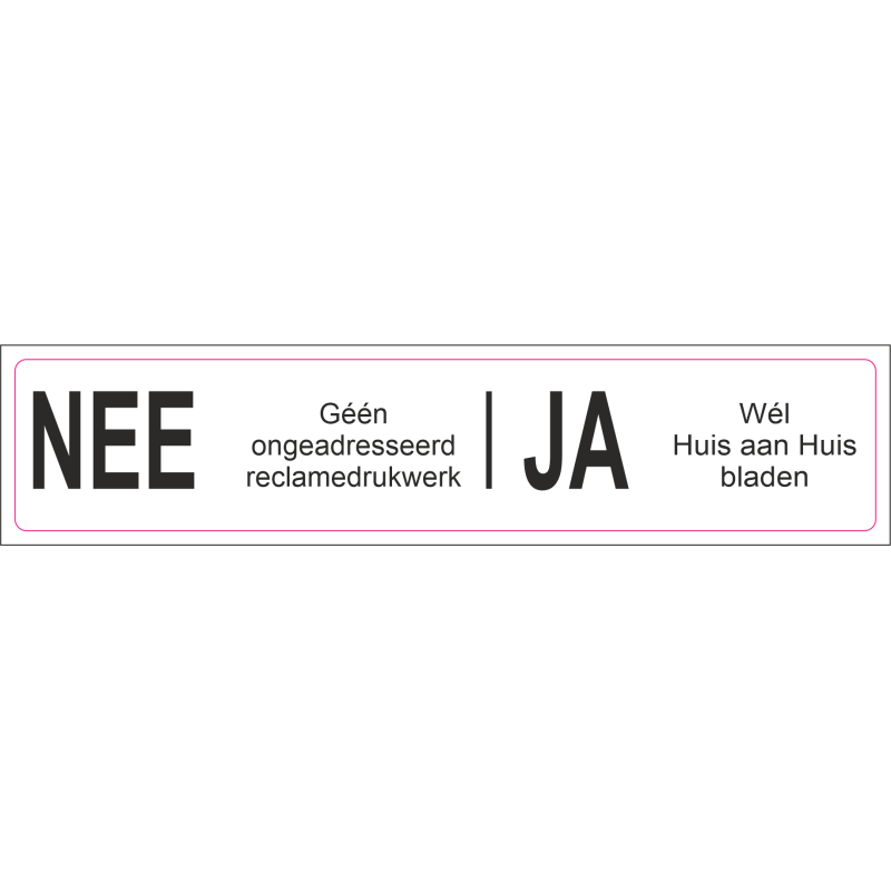 NEE / JA STICKER 1